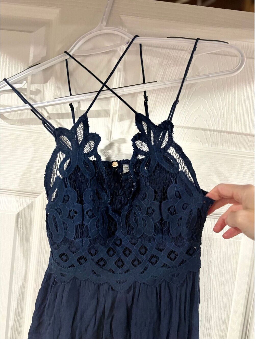 #221 Free People Navy Blue Dress